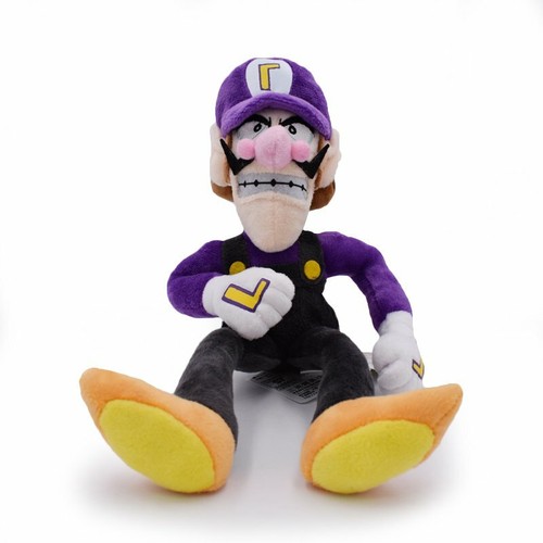 11" Super Mario Bros Waluigi Soft Plush Toys Stuffed Doll Kid Xmas Birthday Gift - Picture 1 of 6