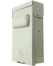 GE Fusible AC Disconnect Switch 240 V Outdoor Padlockable 60 Amp, Gray TF60RCP