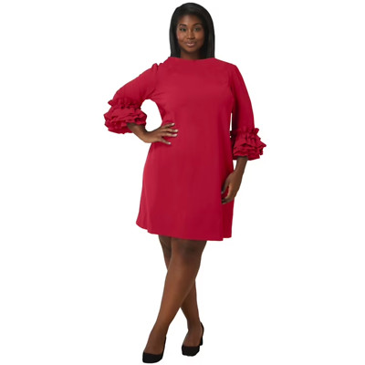 NWT Maree Pour Toi PlusRuffle-Cuff Shift Dress size 22
