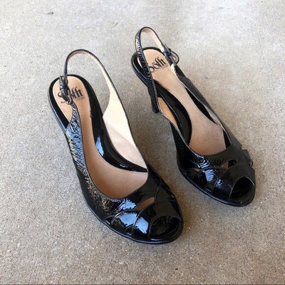 black patent leather pumps 3 inch heel