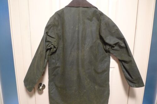 BARBOUR- A400 NORTHUMBRIA WAX COTTON JACKET - SAGE - MADE @ UK --40 - Picture 15 of 24