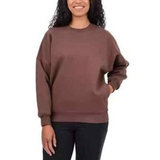 NWoT Tuff Athletics Women Long Sleeve Pocket Sweatshirt Brown Size 2XL 60 3C619