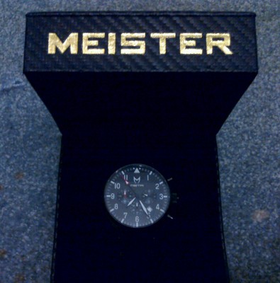 Meister (MSTR) Aviator Black Leather Band AV101NB Watch | eBay