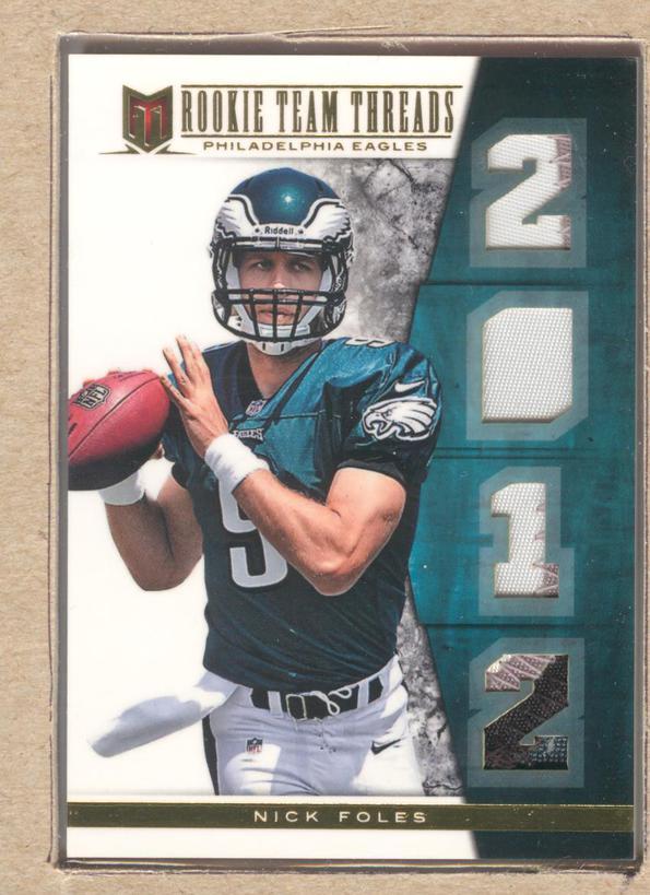 Nick Foles Panini Momentum Rookie Team Threads #26 Base
