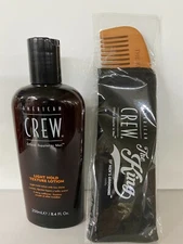 American Crew Light Hold Texture Lotion 8.4 ounces Free Elvis Comb & Patch