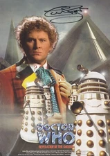 Doctor Who Revelation of the Daleks Colin Baker signed print
