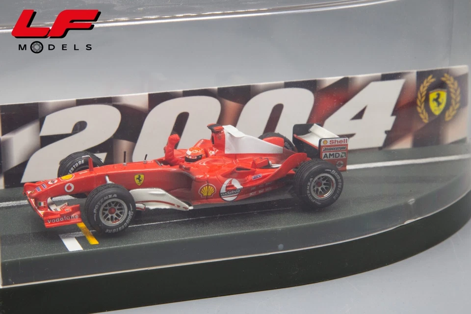 1:43 Ferrari F2004 Hungaroring 15/08/2004 Michael Schumacher - HotWheels - Immagine 3 di 4