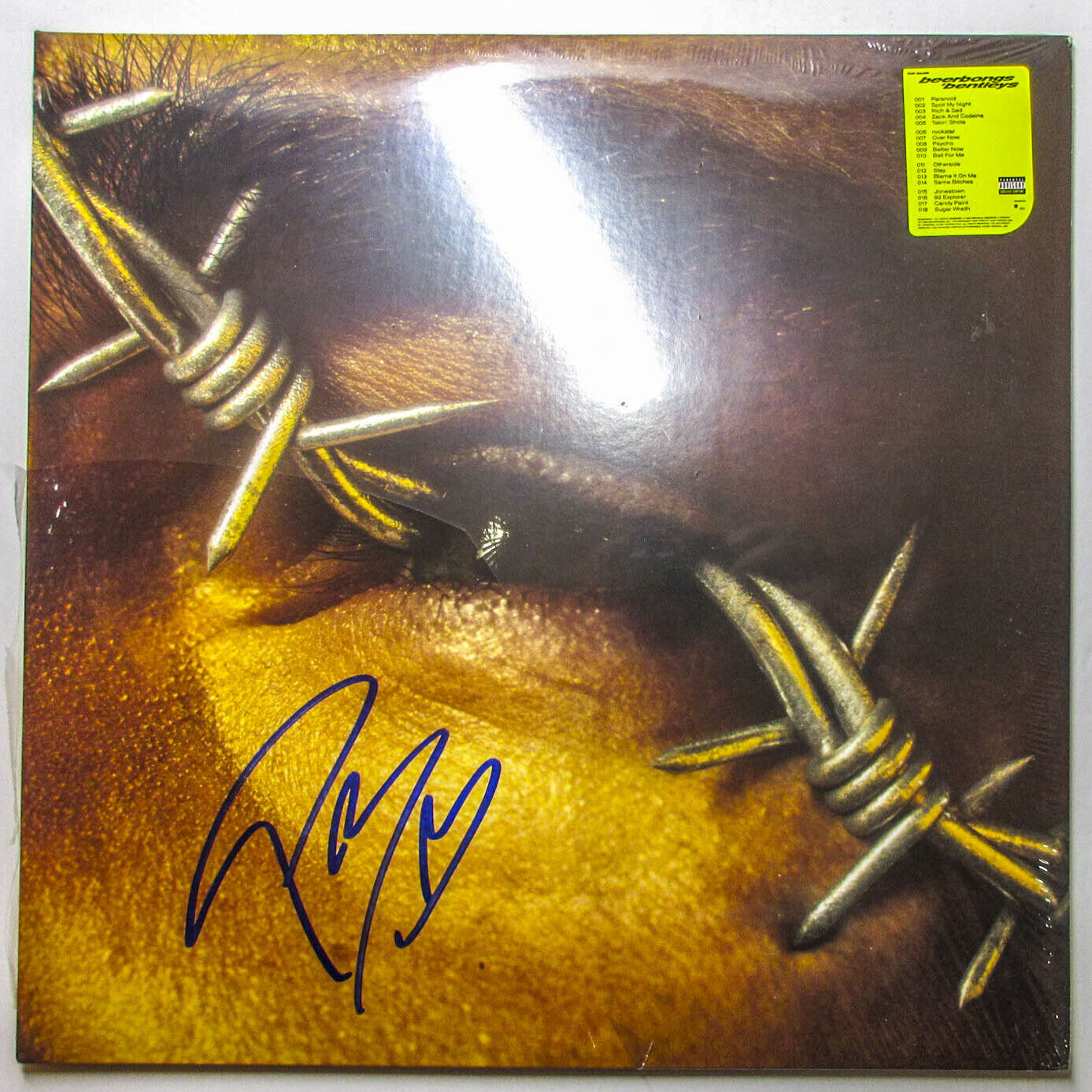 Post Malone Signed 'Rockstar' 12 Single UO Exclusive Vinyl Album ACOA  Beerbongs