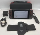 Nintendo Switch HAC-001(-01) Bundle Gray Red Tested Working w/ Case
