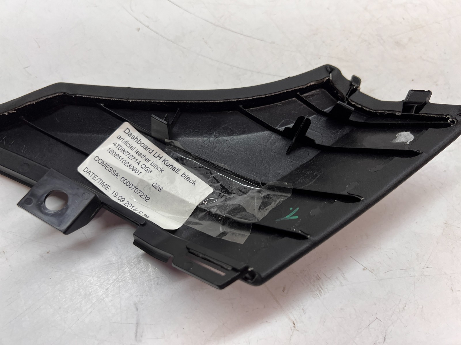 LAMBORGHINI HURACAN DRIVER LEFT LH DASHBOARD DASH TRIM A PILLAR OEM 4T0867271A