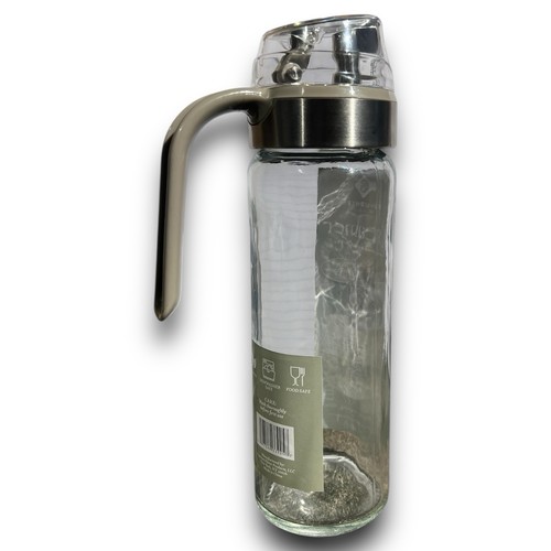 Cocina Gourmet - Dispensador de aderezo de aceite crema de vidrio de 17,2 oz - con tapa de vertido automático - Imagen 3 de 7