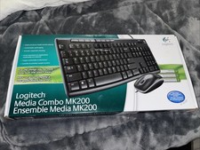 SEALED NEW Logitech MK200 Media wired keyboard And Mouse combo