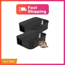 Rat Station Box with 1 Key, Complete Rodent Solution Keeps Rats Away, Pet and...