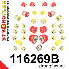 STRONGFLEX PU KOMPLETTES FAHRWERK BUCHSEN-KIT MERCEDES CL C216 RWD U. 33MM ROT