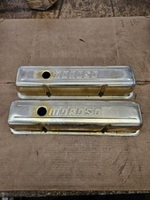 Moroso Vintage Sbc Gold Anodized Aluminum Tall Valve Covers 68000 Used Faded