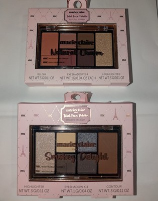 Marie Claire Smokey Delight & Natural Charm Palette Highlighter Eyeshadow Blush