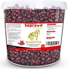 Supravit Hagebutten Pferd mit viel Vitamin C für Pferde und Ponys ganze Früchte