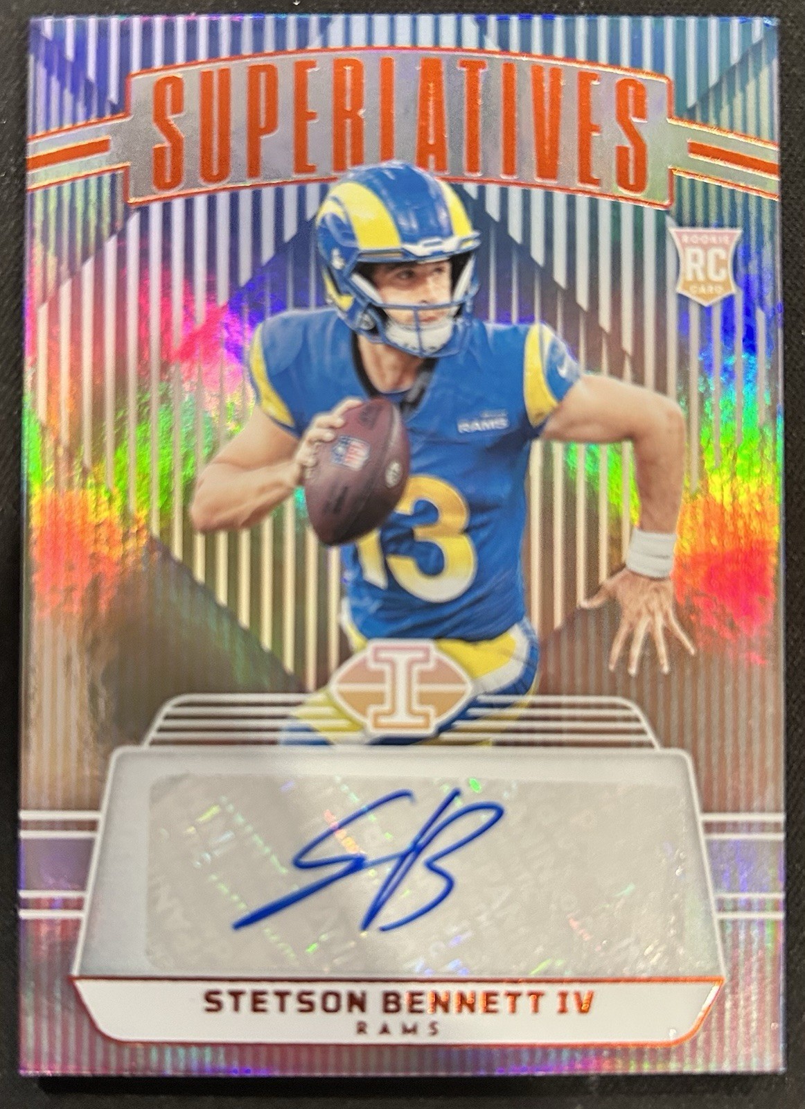 Stetson Bennett Panini Illusions Superlatives Autographs #SSBT Orange