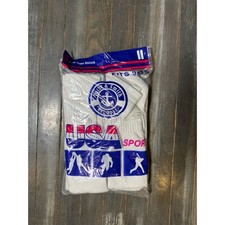 Yacht  Smith Mens USA Sport Tube Socks 6 Pair Pack White Cotton Blend Size 9-15