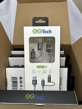 EG Tech EGC35 Charging CORD WITH 2 IN 1 BRAIDED MICRO AND TYPE-C FAST CHARGE