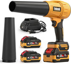 Electric Cordless Leaf Blower with Battery and Charger, Extended Nozzle, Brushle