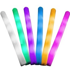LED Flashing Glow Foam Sticks Light - 100 Pack