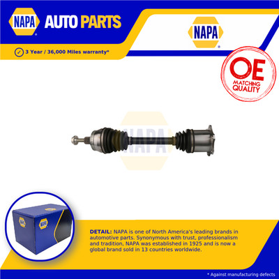 Drive Shaft fits VW SHARAN 7M 1.9D Front 00 to 10 With ABS Driveshaft NAPA New