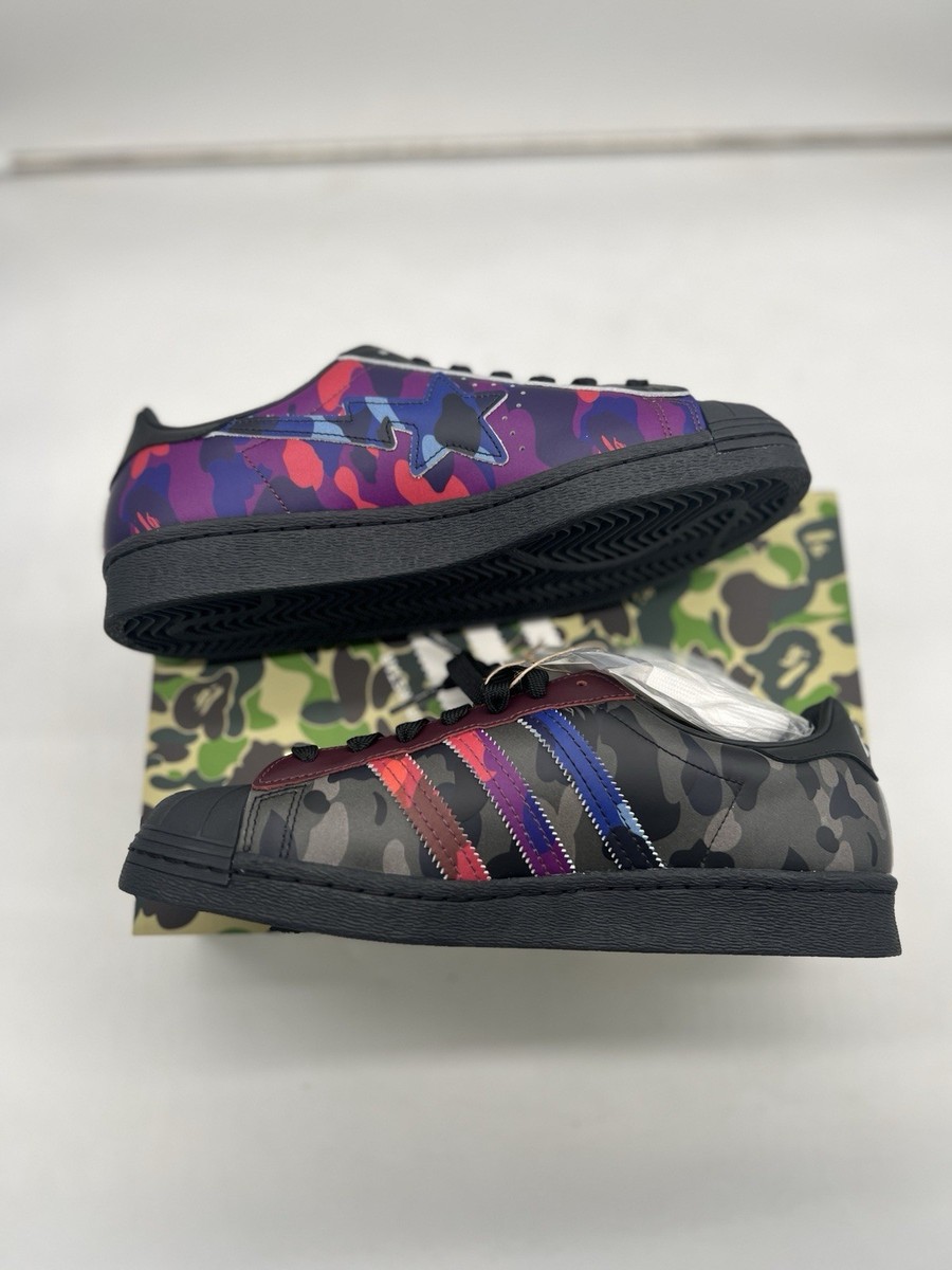 Size 8.5 - Adidas BAPE x Superstar 80s ABC Camo Black Size 8.5 - Adidas BAPE x Superstar 80s ABC Camo Black