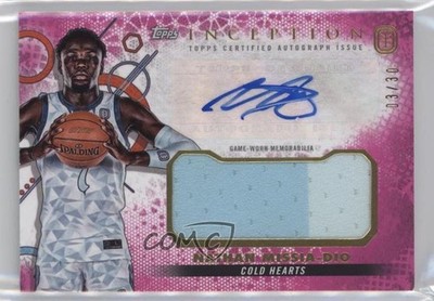 2022 Inception OTE Overtime Elite Relic Magenta 3/30 Nathan Missia-Dio Auto x2o