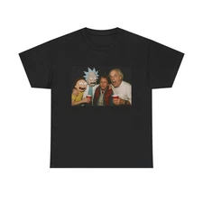 Back To The Future Funny Rick And Morty T Shirt Unisex Heavy Cotton Tee