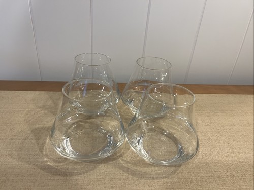 Tulip Glass Set Of 4 Low Ball Whiskey Wine Rum Bar ware