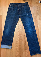 Levi's  Vintage Clothing 1947 501 Selvedge Men's Jeans LVC distressed
