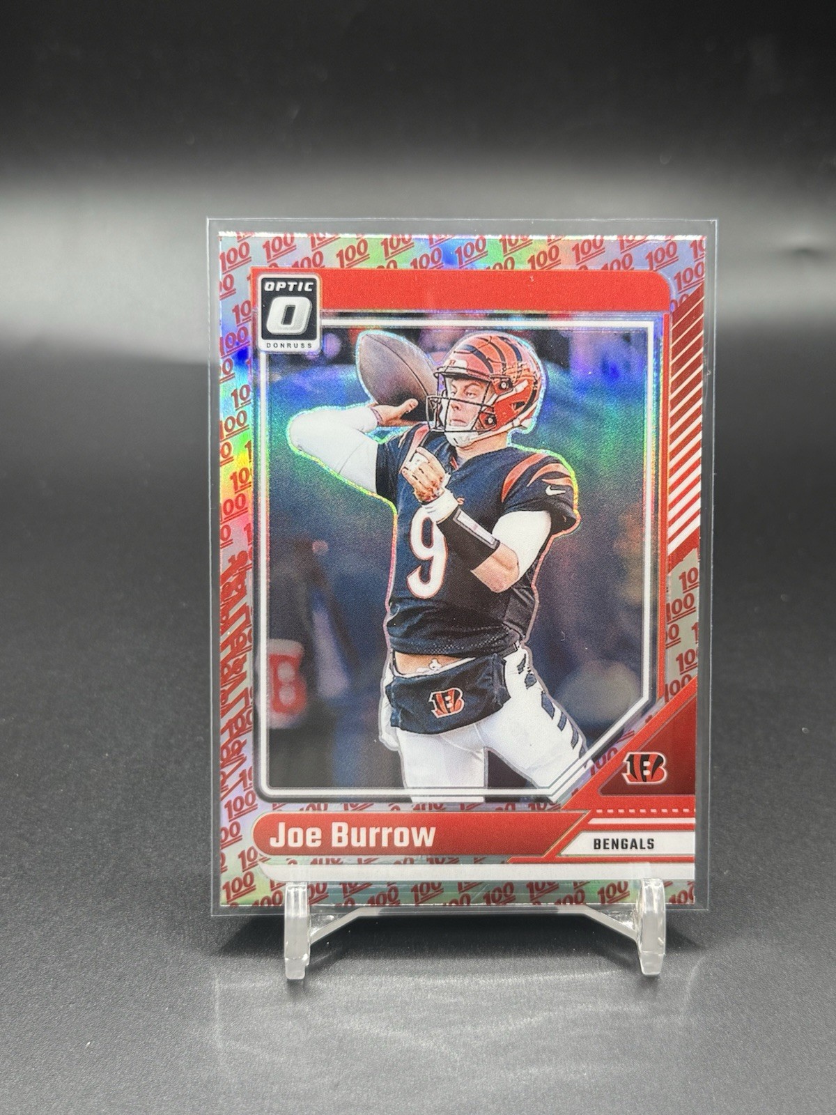 2024 Panini Donruss Optic - Joe Burrow #38 One Hundred Prizm