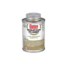 Oatey 31012 4 Oz Clear Pvc Cement Low Voc For Pipes And Fittings 40 To 110 F