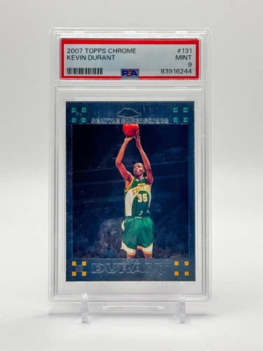 2007 Topps Chrome Kevin Durant Rookie RC Mint PSA 9
