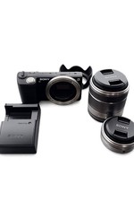 Sony NEX-5 Mirrorless Camera with 16mm and 18-55mm Lenses Tested Condition