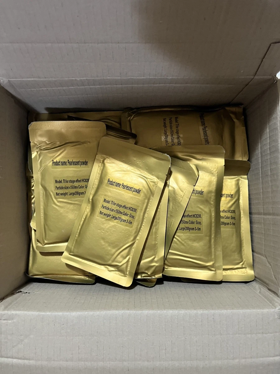 5 sobres de recarga de polvo brillante exterior 200gr - Fuentes de luz fría.