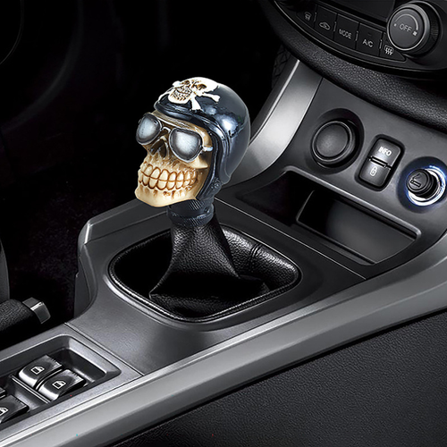  Skull Head Manual Car Gear Stick Shifter Knob Shift Lever Handle Universal - Picture 15 of 20