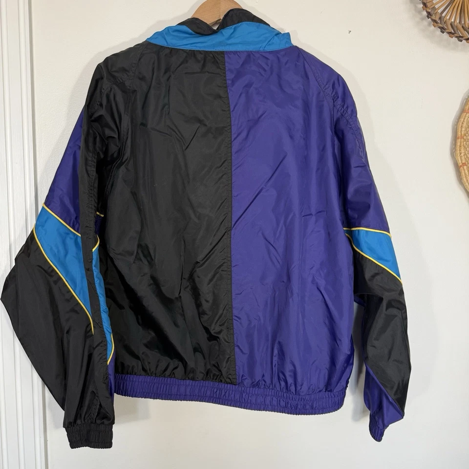 Chaqueta cortavientos vintage Athletic Works XL colorblock Y2K Gorp Core para mujer Foto 2 de 4