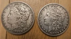 1883 Morgan Silver Dollars, Lot Of 2