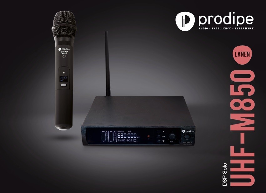 Système micro main UHF M850 DSP Solo Prodipe pour chant et animation