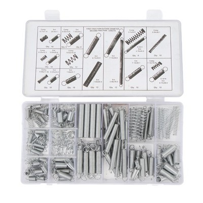 200x Compression And Extension Springs Kit 20 Styles Zinc Plated Steel For C SET