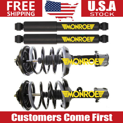 Front Rear Monroe Shocks Struts & Coil Spring 4X For 2003 2004 - 2006 Acura MDX
