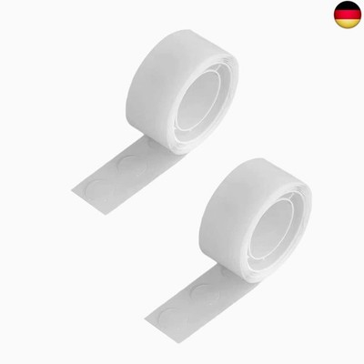 CCLKHY Klebepunkte, 2 Rollen / 200 Rund Klebepunkte, Doppelseitig Klebepunkte,