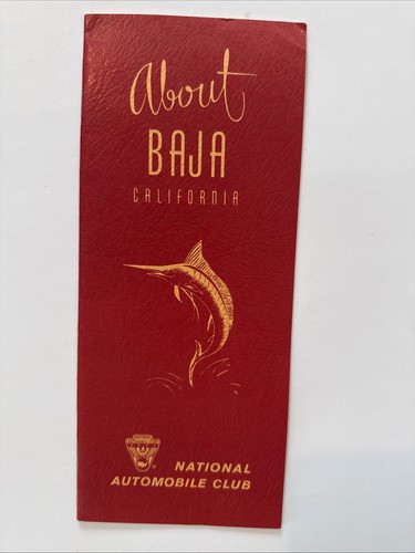 RARE OLD About Baja California Pamphlet VINTAGE