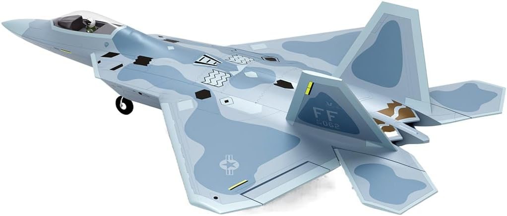 F-22 Raptor Twin 40Mm EDF Jet PNP 4S RC Aircraft (Transmitter, Receiver and Batt