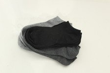 6 Pair Women s Ankle Socks Gray Black Small Low Cut Athletic Casual Socks New
