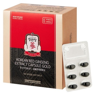 JUNG KWAN JANG Korean Red Ginseng Extract Capsule Gold - Vegan Energy