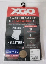 XGO Lightweight FR Flame Resistant Multi-Use Neck Gaiter Tan 499 New