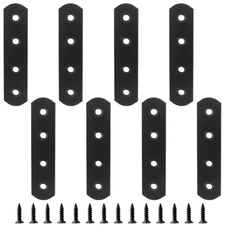 8 Pcs Straight Brace, Flat Brace 3.9” x 0.8”, Stainless Steel Straight Bracke...